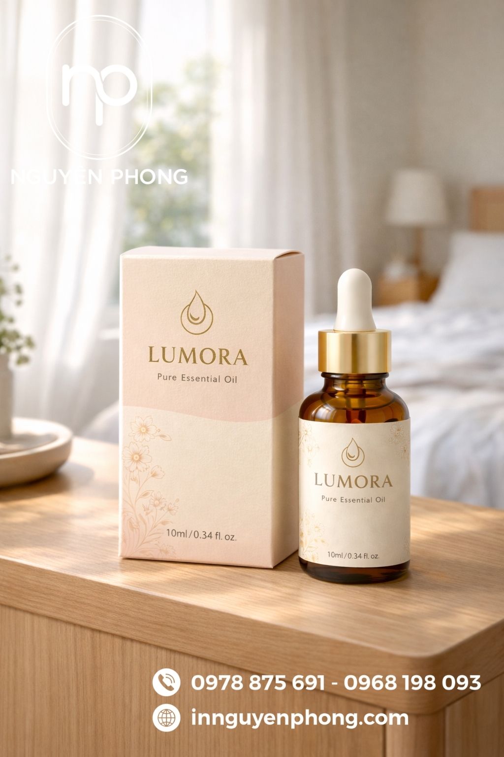 Mẫu in hộp đựng tinh dầu 10ml 